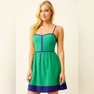 Urban Outfitters Green and Blue Dress